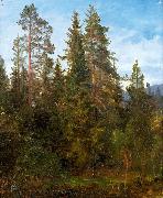 Anders Askevold Skogsstudie fra Eide USA oil painting artist